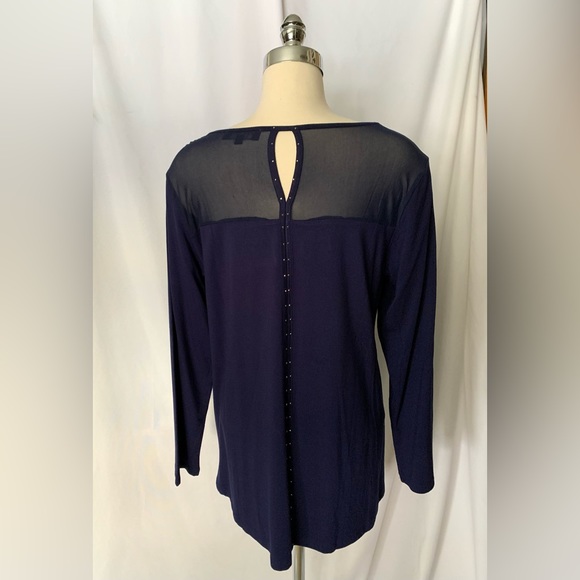 Brand New Alluring Midnight Blue Top/Blouse from Red Coral - Picture 2 of 6